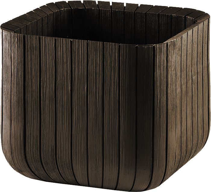 CURVER CUBE PLANTER 41420 Květináč L - hnědý Keter