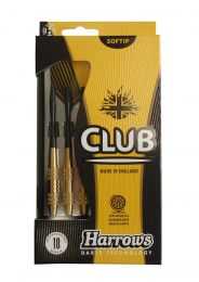 Harrows SOFT CLUB BRASS Šipky s plastovým hrotem 14g Harrows