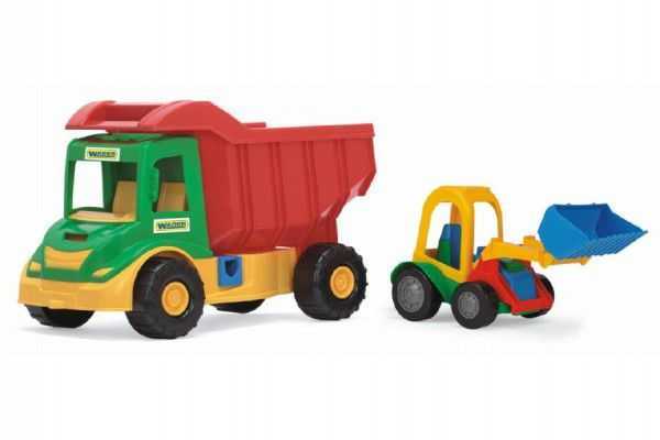 Auto multitruck s nakladačem plast 37cm Teddies