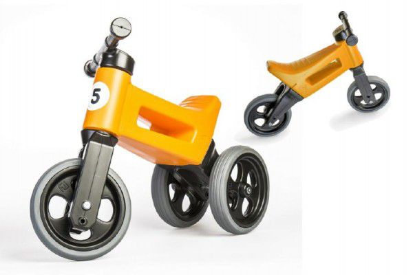 Teddies FUNNY WHEELS NEW SPORT 2v1 oranžové 28/31cm Teddies