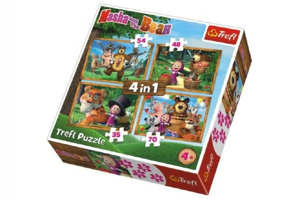 Teddies Puzzle Máša a Medvěd