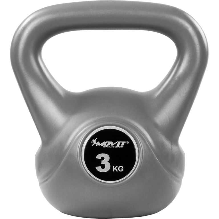 MOVIT® 3 kg Kettlebell šedá MOVIT