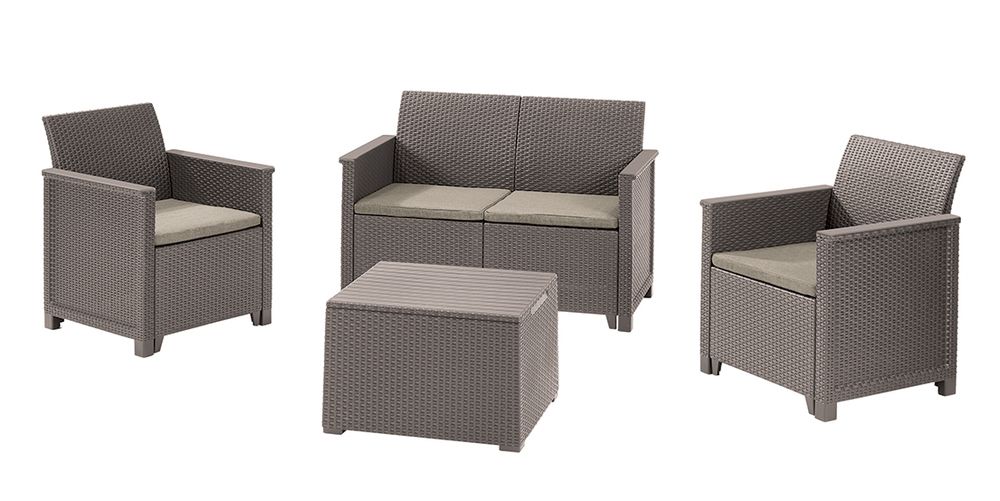 Keter EMMA 2 seaters sofa set - cappuccino Keter