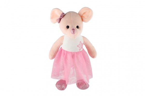 Myš/Myška baletka plyš 44cm růžová v sáčku 0+ Teddies