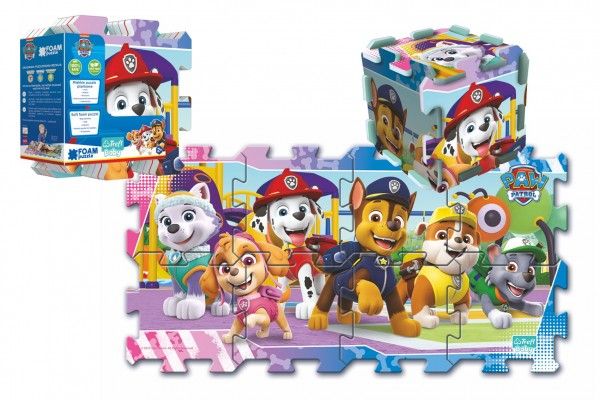 Pěnové puzzle Paw Patrol/Tlapková patrola 32x32x1cm 8ks v sáčku 2+