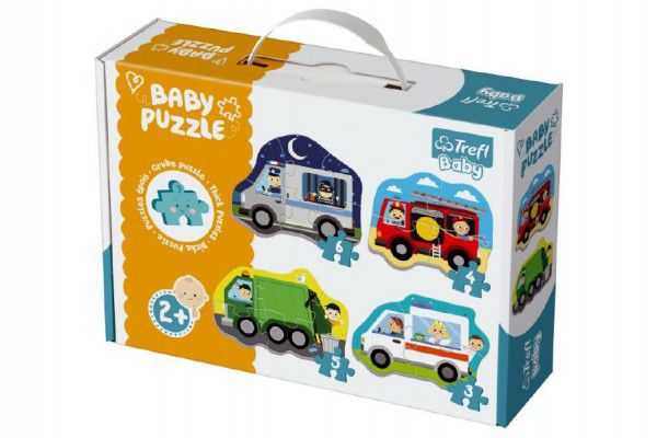 Teddies 58230 Puzzle baby dopravní prostředky 4ks Teddies