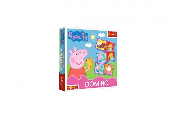 Domino papírové Peppa Pig/Prasátko Peppa společenská hra Teddies