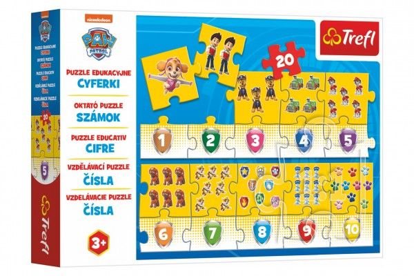 Teddies Vzdělávací puzzle Tlapková patrola