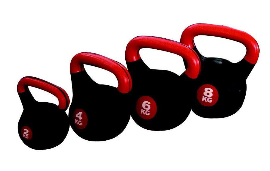 CorbySport 29135 Činka kettlebell s cementovou náplní - 4 kg CorbySport