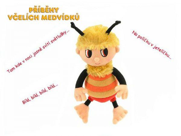 Včelí medvídek Čmelda plyš česky zpívající 26cm na baterie 0+ Příběhy Včelích Medvídků Teddies