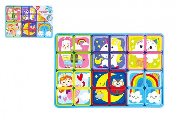 Magnetické puzzle fantazie plast