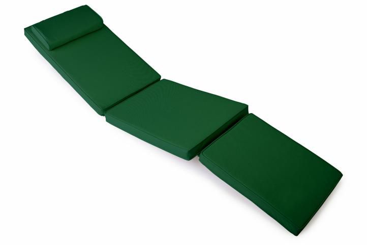 Divero 36874 Polstrování pro lehátko 188 cm - tmavě zelená Divero