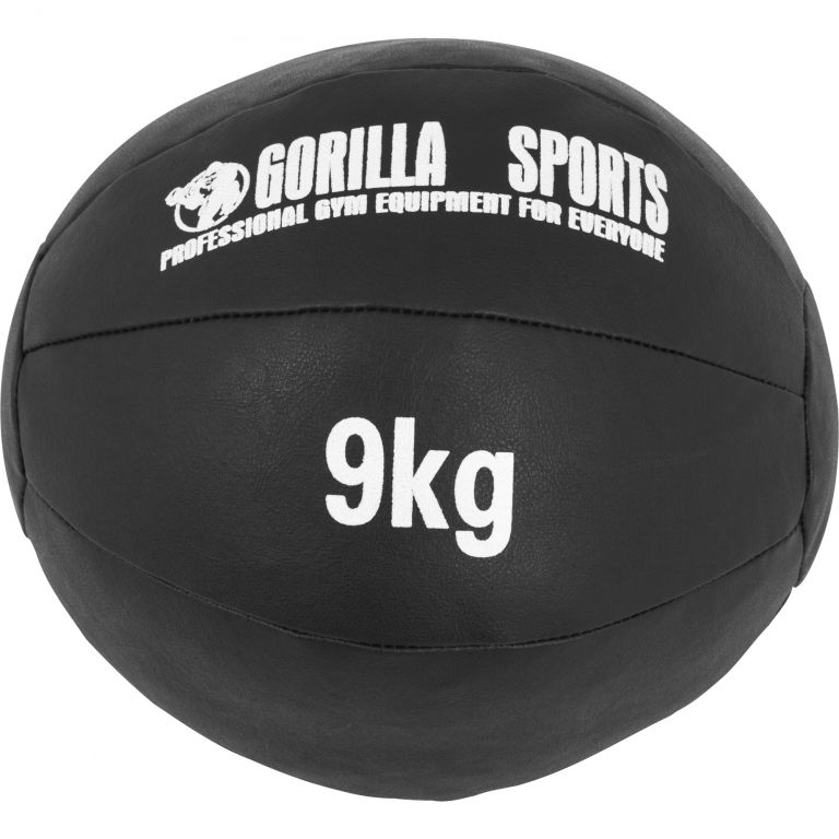 Gorilla Sports Kožený medicinbal