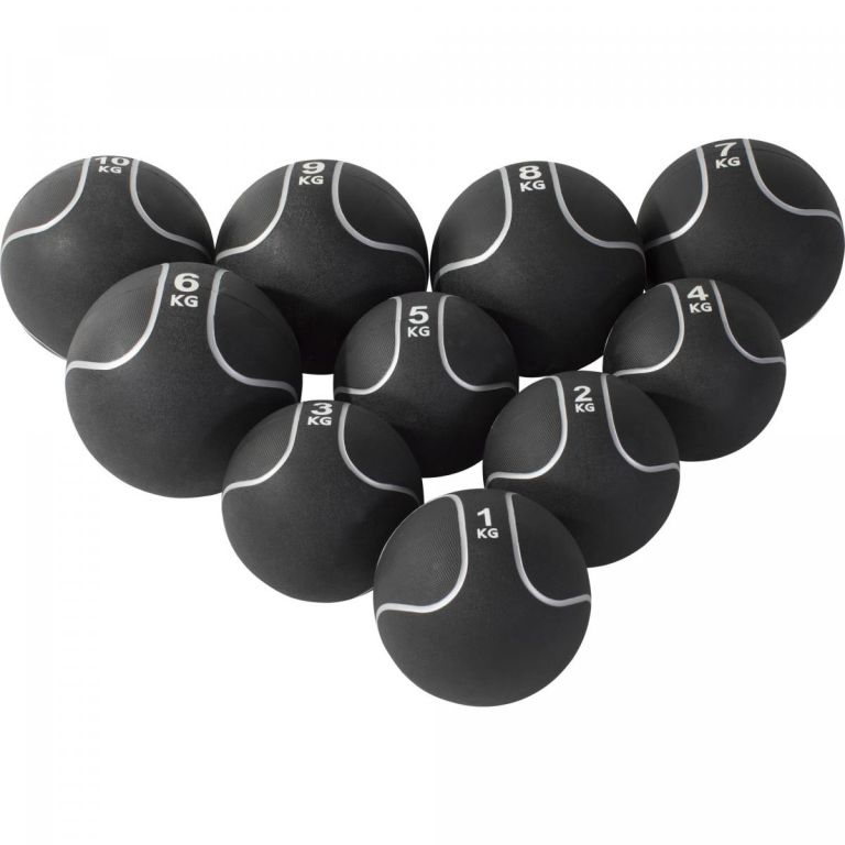 Gorilla Sports Medicinbal set Black Silver