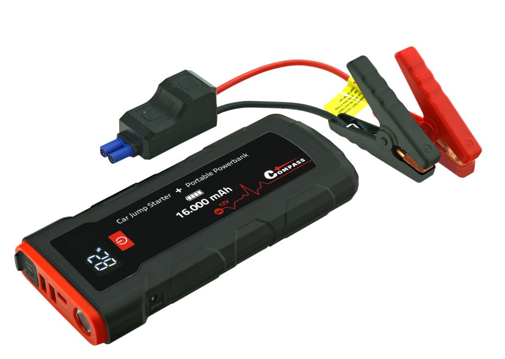 Powerbanka s funkcí SMART JUMP STARTER 16.000mAh 2000A Compass