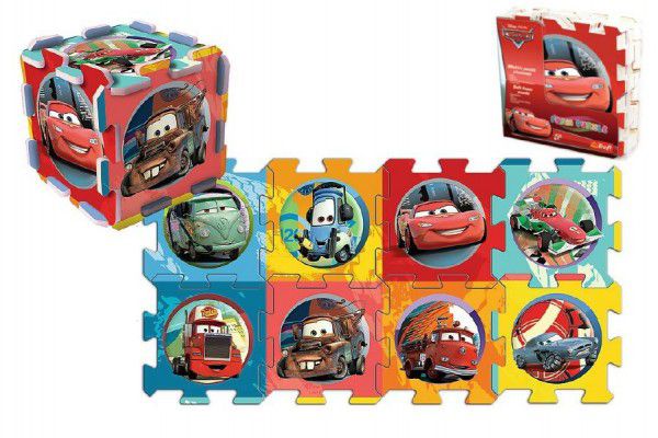 Teddies Cars/Auta 48604 Pěnové puzzle 32x32x1cm 8ks v sáčku Teddies